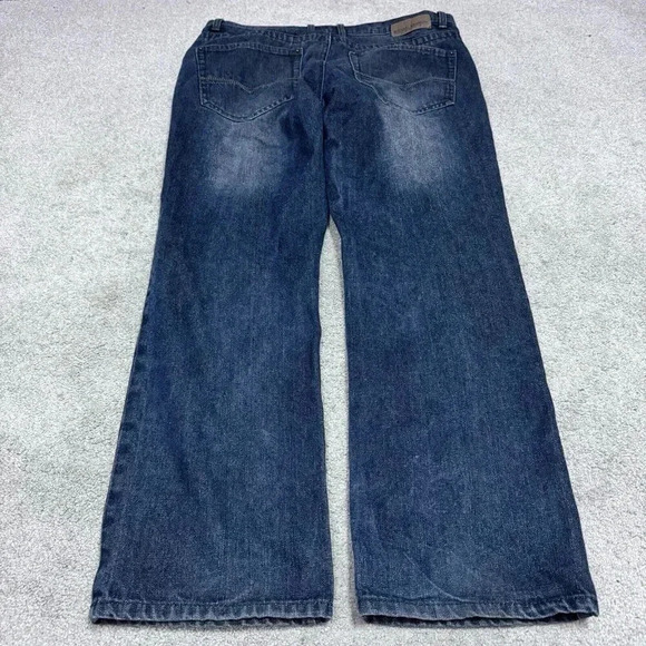 Michael Brandon Jeans Blue Straight Pockets Men’s Size 36x30 - Picture 9 of 12